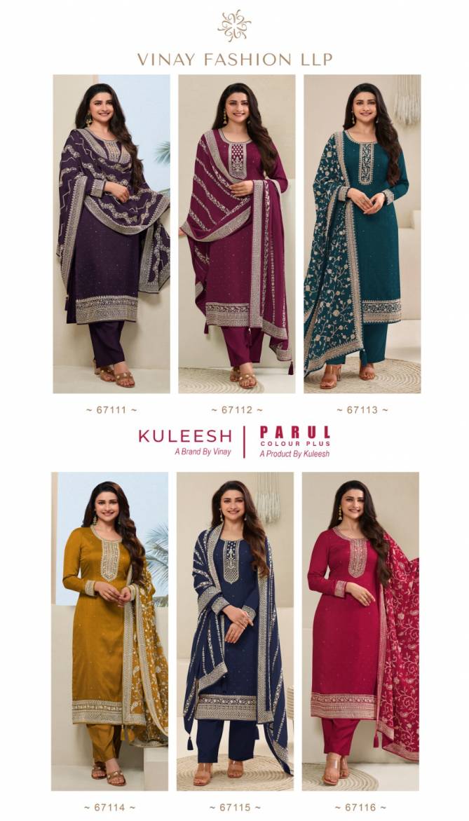 Parul Colourplus By Vinay Kuleesh Hit list Embroidery Designer Salwar Suits Wholesalers In Delhi